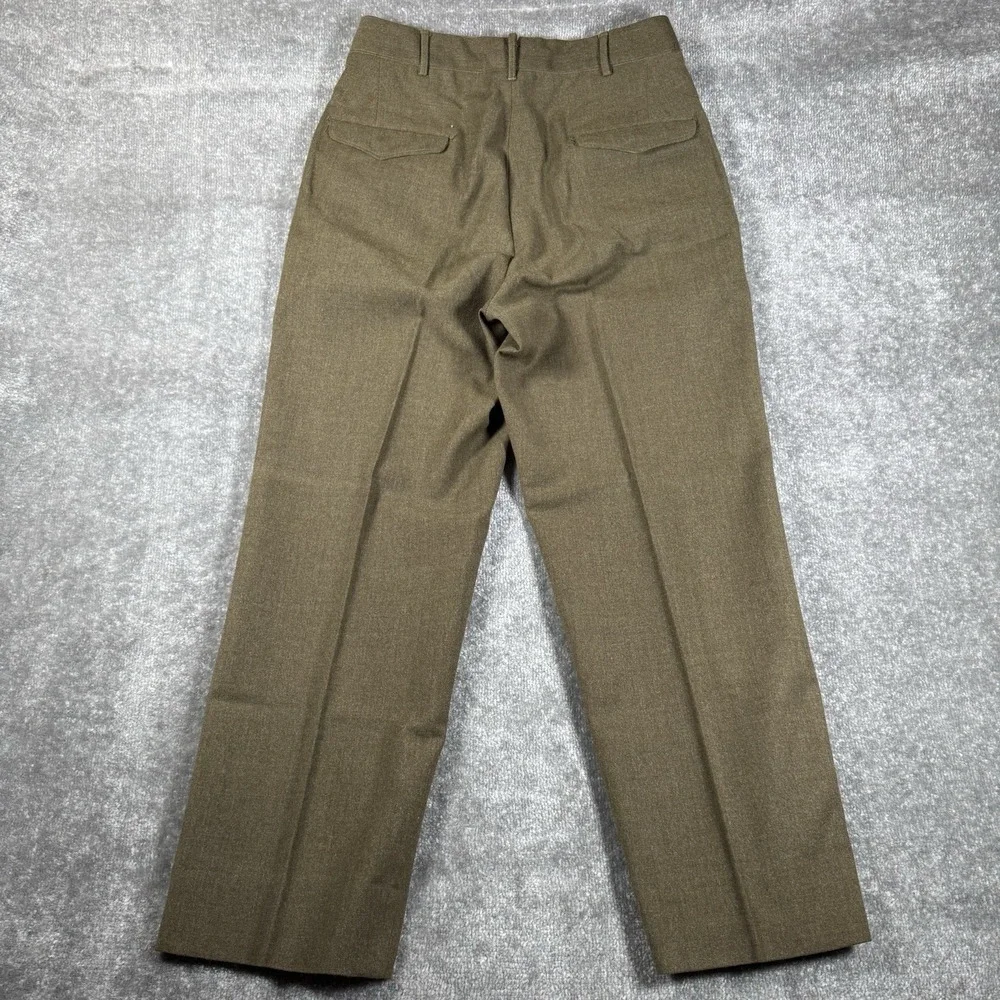 US Military Trousers‎ Men's 31x29 Olive Green Wool M-1952